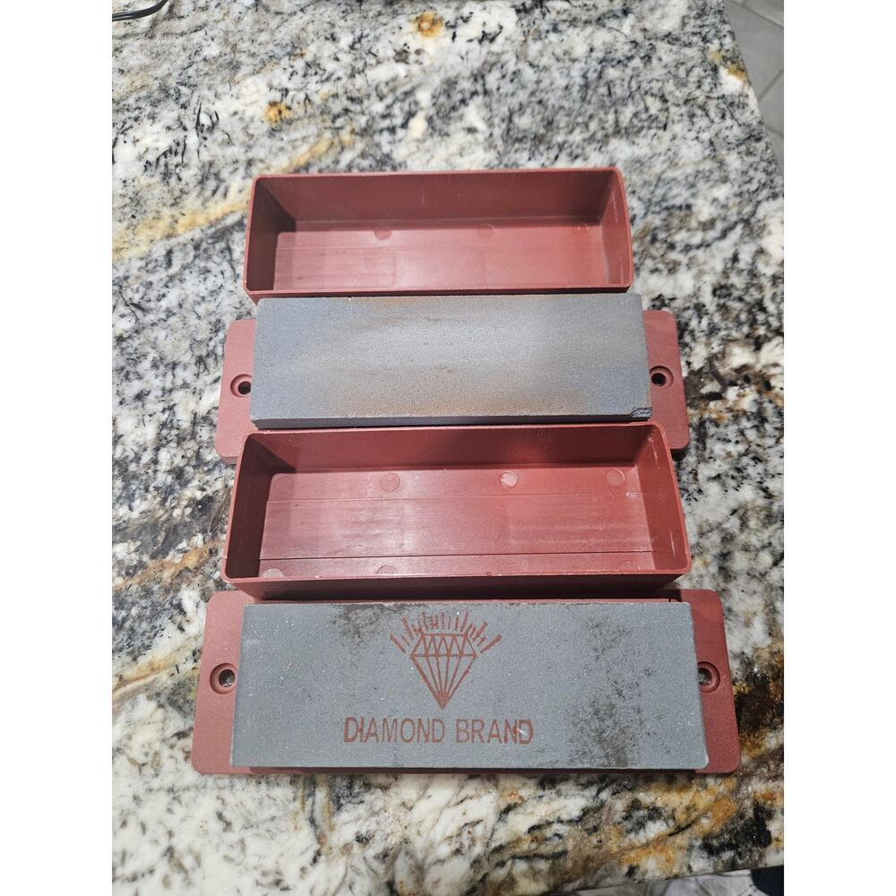 6" Sharpening Stone Block Set of 2 Diamond Brand